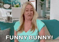 Funny Bunny Happy Easter GIF by Vikki Downey