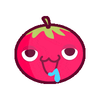 Hungry Tomato Sticker by Tiger Wang