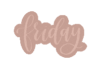 Friday Lettering Sticker