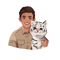 Tiger Zoo Sticker by Rafhi Dominic