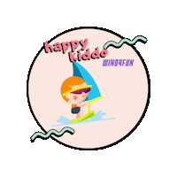 Happy Kids Sticker by Wind4Fun