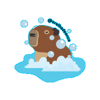 orelhadeonca fauna capivara cerrado orelhadeonca Sticker
