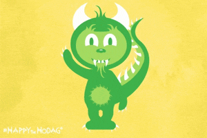 HappyTheHodag happy hello hi wave GIF