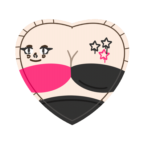 Heart Beach Sticker
