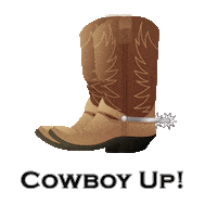 Cowboy Cow Sticker by GreenFox Marketing Solutions