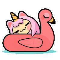 tired pool party Sticker by Platonic Games