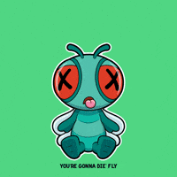 Scared Fly GIF by VeeFriends