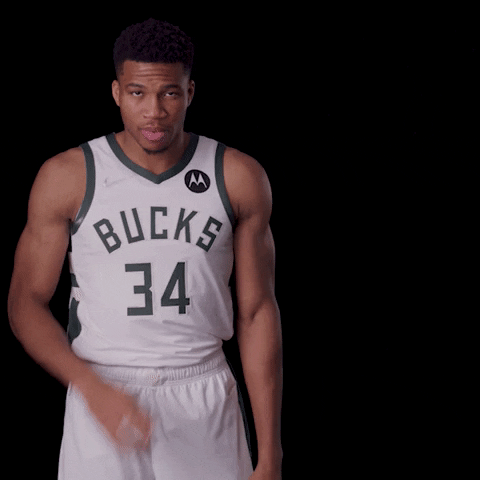 Giannis Antetokounmpo Sport GIF by Milwaukee Bucks