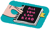 Read A Book Sticker by sembangsembang