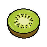 Fruit Kiwi Sticker by caracaraNYC