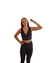Yoga Time Stretching Sticker by Okiem Dietetyka