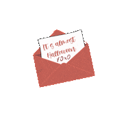 sofiapdavid halloween letter card xoxo Sticker