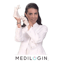 Dermatologin gloves medico arzt physician Sticker