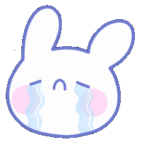 Sad Bunny Sticker by paulapastela
