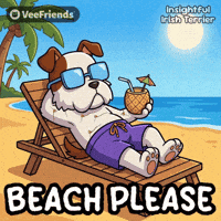 Dog Sunbathing GIF by VeeFriends