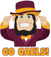 Mascot Gael Sticker by Iona University