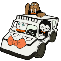 Walrus Sticker by Vampire Penguin