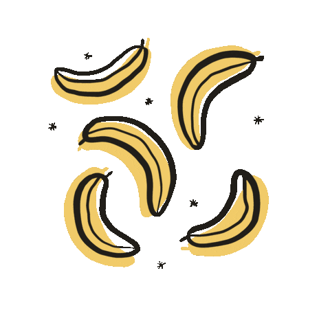 Illustration Banana Sticker