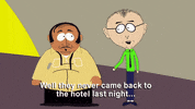 talking mr. mackey GIF by South Park 