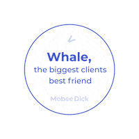 Whale Sticker by Mobeedick