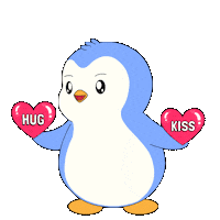 I Love You Kiss Sticker by Pudgy Penguins