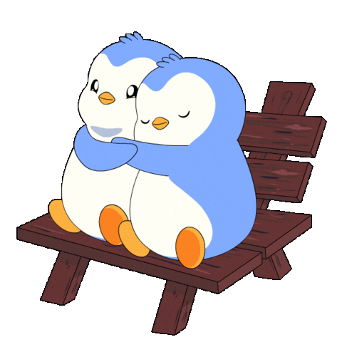 I Love You Hug Sticker by Pudgy Penguins