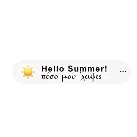 Summer Greek Sticker