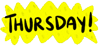 Thursday Weekday Sticker