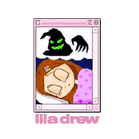 november sleeping Sticker by Lila Drew