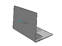 bitclubcorvinus computer working corvinus ybg Sticker