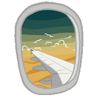 tourismclubcorvinus plane airplane window spirit Sticker