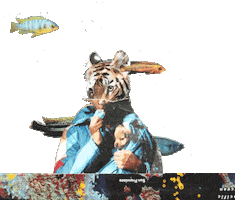 Tiger Collage Sticker by Gifes Con Ensalada