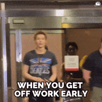 Martin Leaving Work GIF