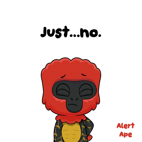 Monkey No GIF by VeeFriends