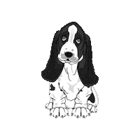 Basset Hound Dog Sticker