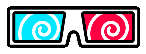 3D Glasses Sticker by Magnus Snickars
