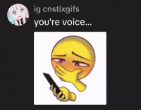 Your Voice Cringe GIF