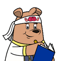 Book Reading Sticker by Meme World of Max Bear