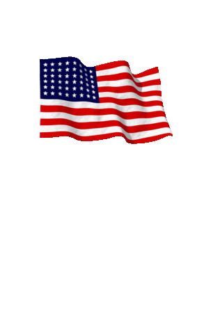 american flag metal STICKER