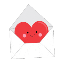 heart envelope Sticker by Live Life Happy