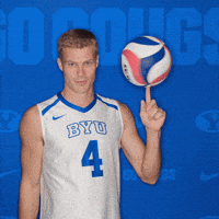 Ncaa Volleyball Go Cougs GIF by BYU Cougars