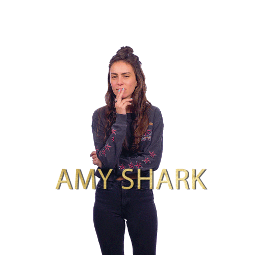 amy shark no Sticker by Sony Music Australia