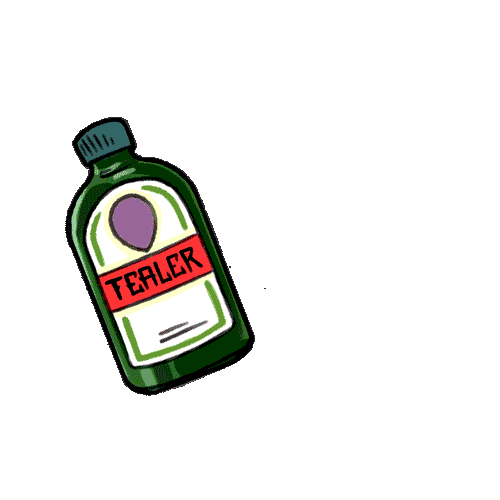 drunk party Sticker by TEALER