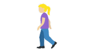 Woman Walking Sticker by EmojiVid