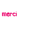Merci Beaucoup Thank You Sticker by Sofs Designs