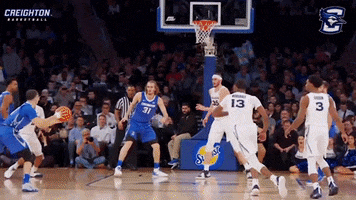 creighton bluejays three-pointer GIF by Creighton University Athletics
