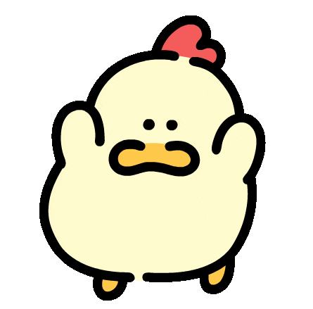 Chicken Character Sticker
