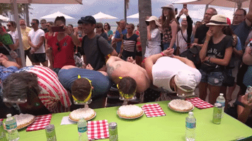 Pie Fans Gather in Key West for Fourth of July Pie Eating Contest