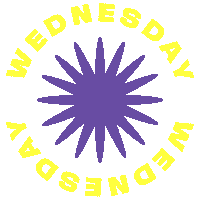 Wednesday Morning Typography Sticker by Hi-TiDE™