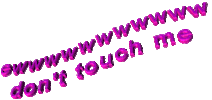 touch don't Sticker by AnimatedText